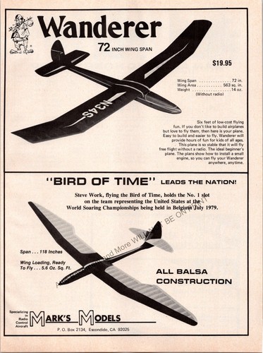Marks models bird time rc - bird,